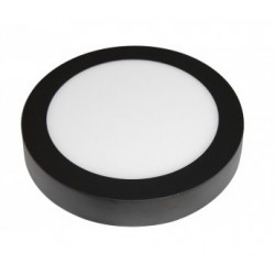 Downlight panel Redondo LED Superficie Negro 20W